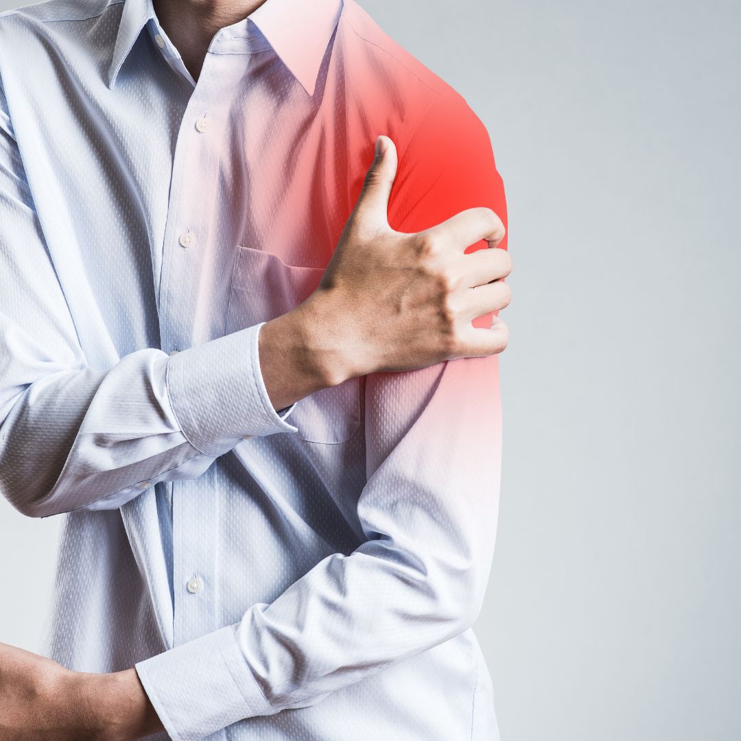 Shoulder instability and dislocation, showing where shoulder pain and looseness is felt